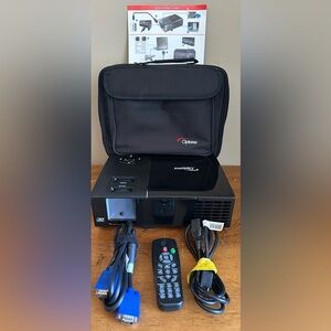 Optoma EP761 DLP 3200 Lumens XGA Desktop Portable Compact Design Projector